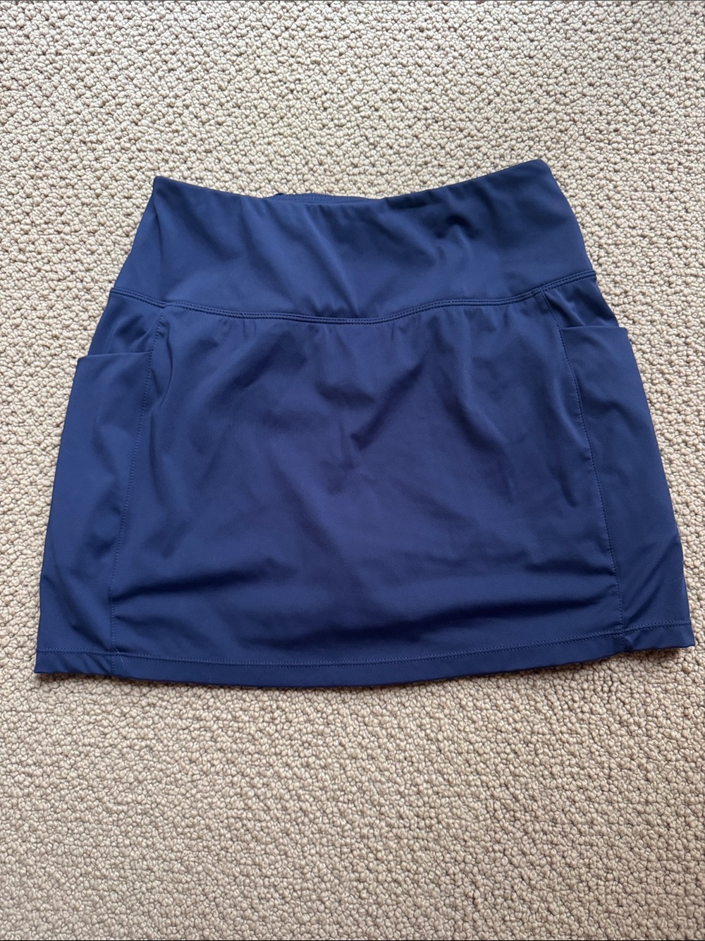 Women's Navy Active Mini Skirt with High Waist